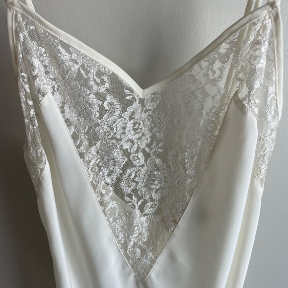 Victoria’s Secret Gold Label Vintage Lace Embroidered Slip - Off White - Small - Picture 4 of 12